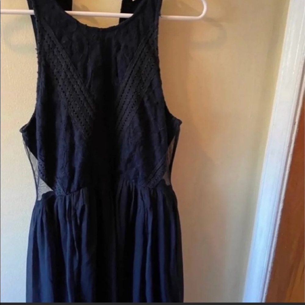 Abercrombie & Fitch Blue Halter Mini Sundress